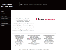 Tablet Screenshot of leuze-direct.com